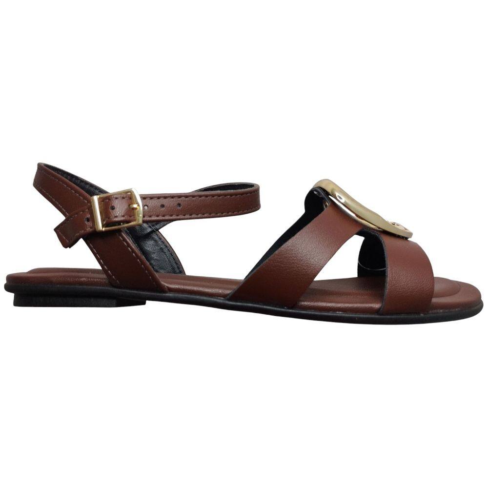 Sandália Feminina Beira Rio Conforto Tiras Dourado 8367.872