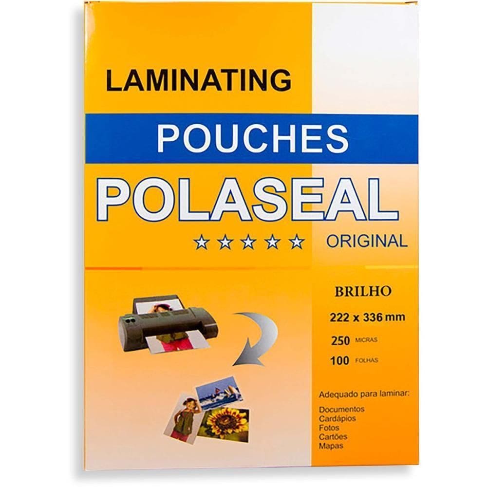 Plastico Para Plastificacao Polaseal Oficio 222X336  0,10