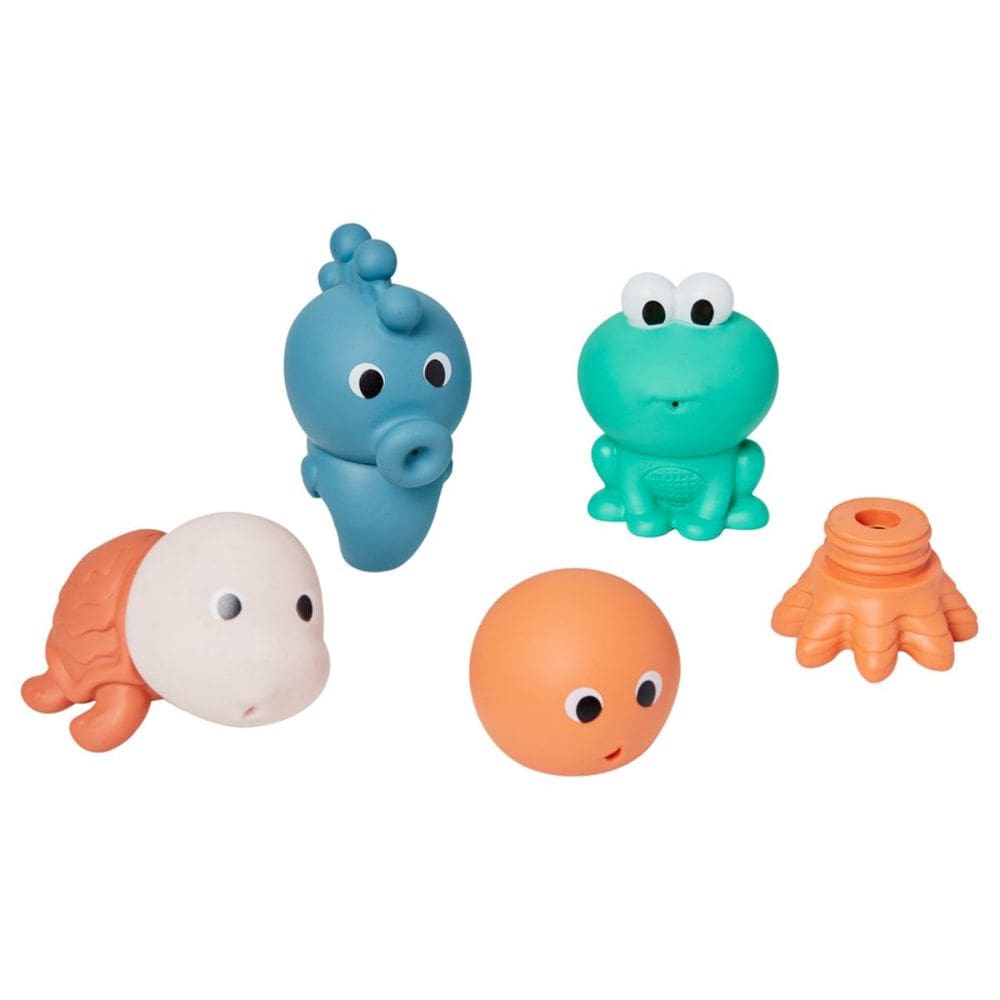 Bichinhos para Banho +4m Fundo do Mar Macios Segurança e Higiene Esguicham Água Buba