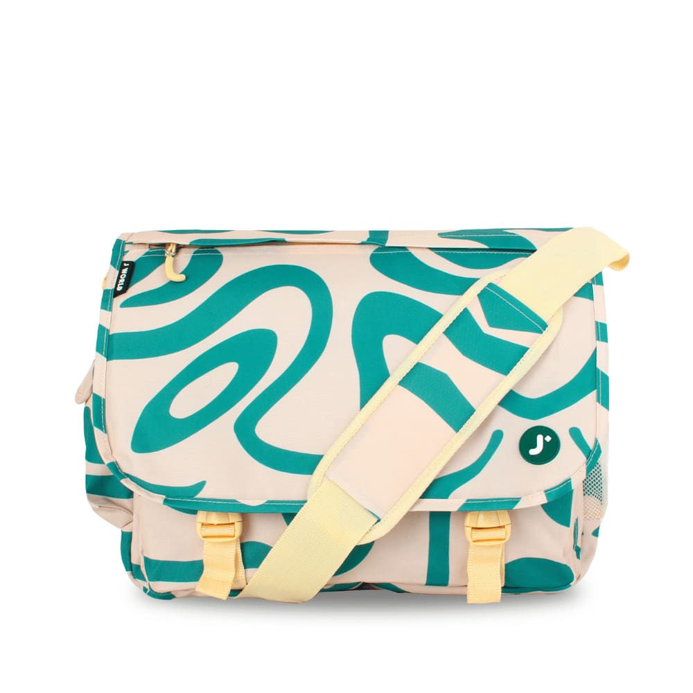 Bolsa Messenger J World Thomas 16 com capa para laptop verde