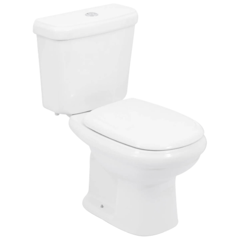 Kit Bacia com Caixa Acoplada Sabatini Plus com Assento +Kit para InstalaçãoBranco- CBSAB00 - ICASA