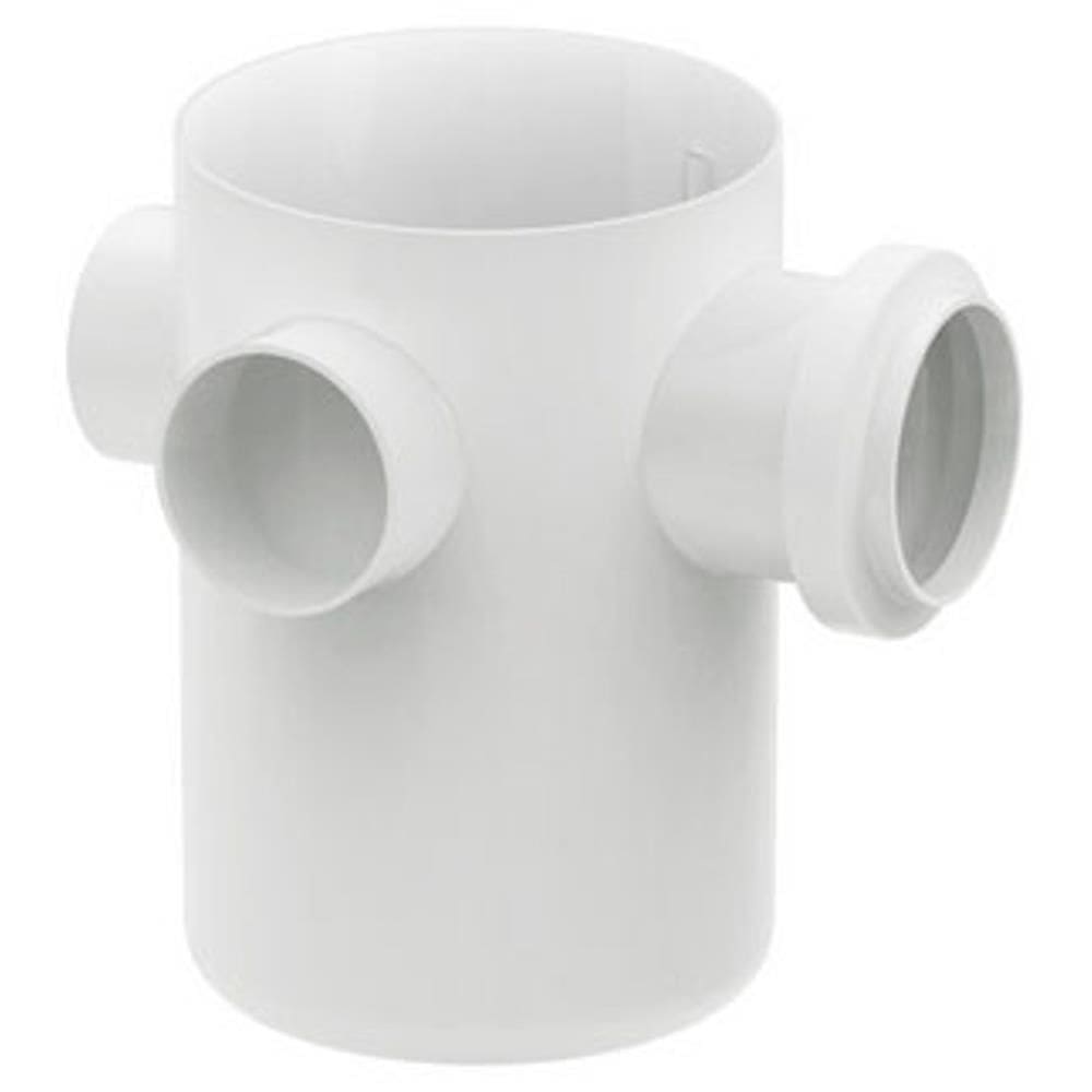 Corpo para Caixa Sifonada Esgoto Seca 150x150x50mm com 3 Entradas - 27150012 - TIGRE