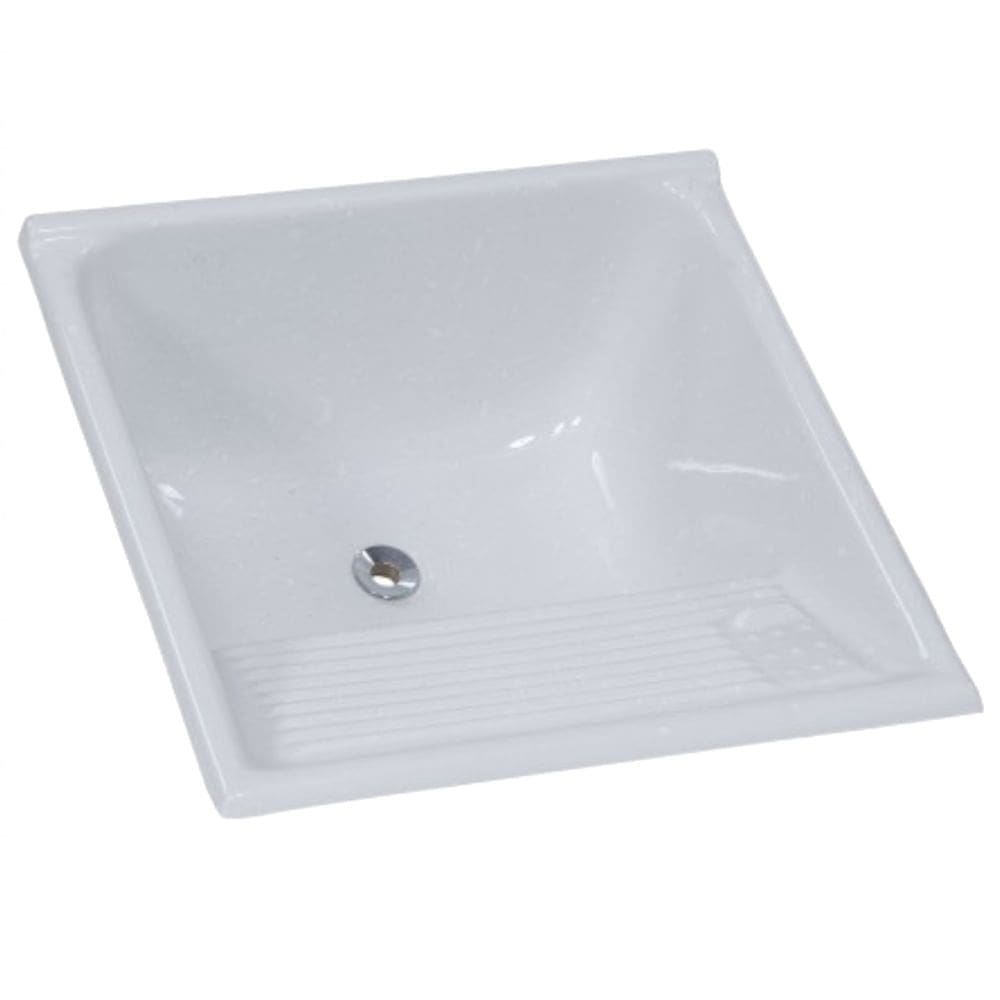 Tanque de Mármore Sintético Extra 62x62cm Pedra Clara - 507907 - A.J.RORATO