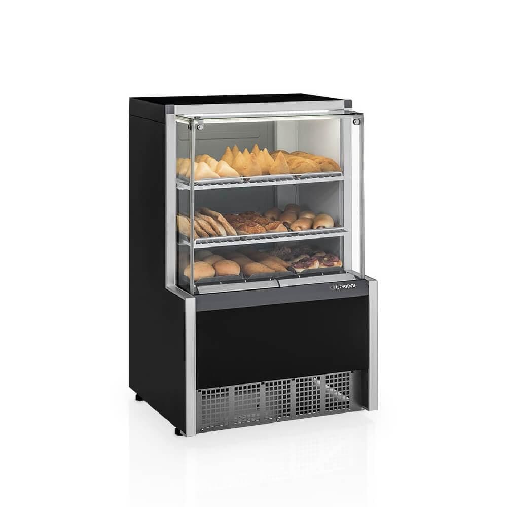 Vitrine Estufa Gelopar Aurora MEQA-075R Preta 75cm - 220V