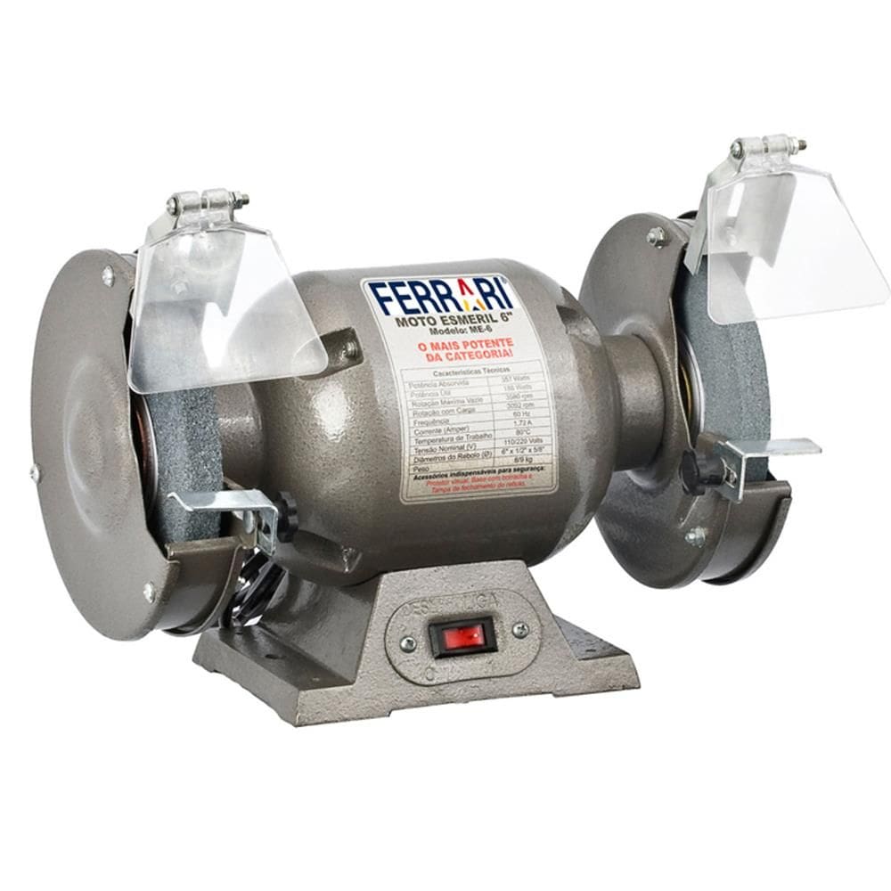 Moto Esmeril 6”” 1/2”” 360 Watts Bivolt ME-6 FERRARI