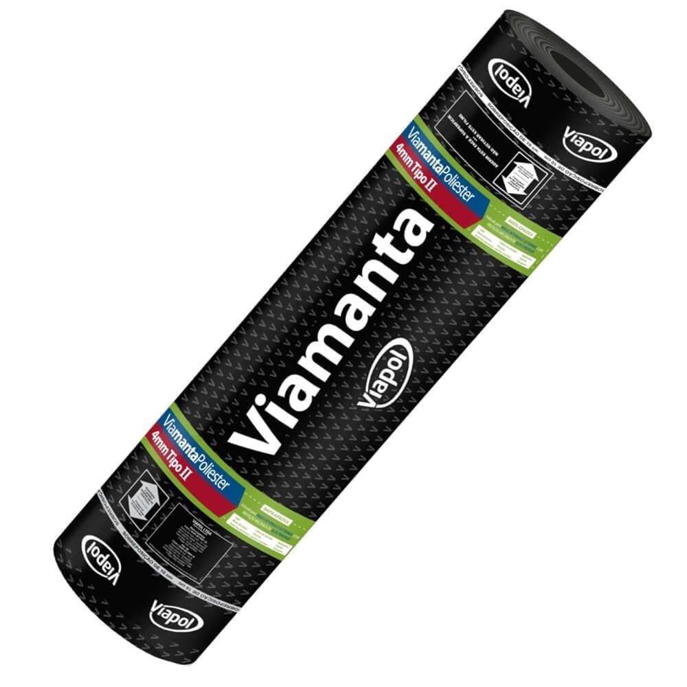 Manta Asfáltica de Poliéster 1x10 Metros Viamanta 4mm - V0118248 - VIAPOL