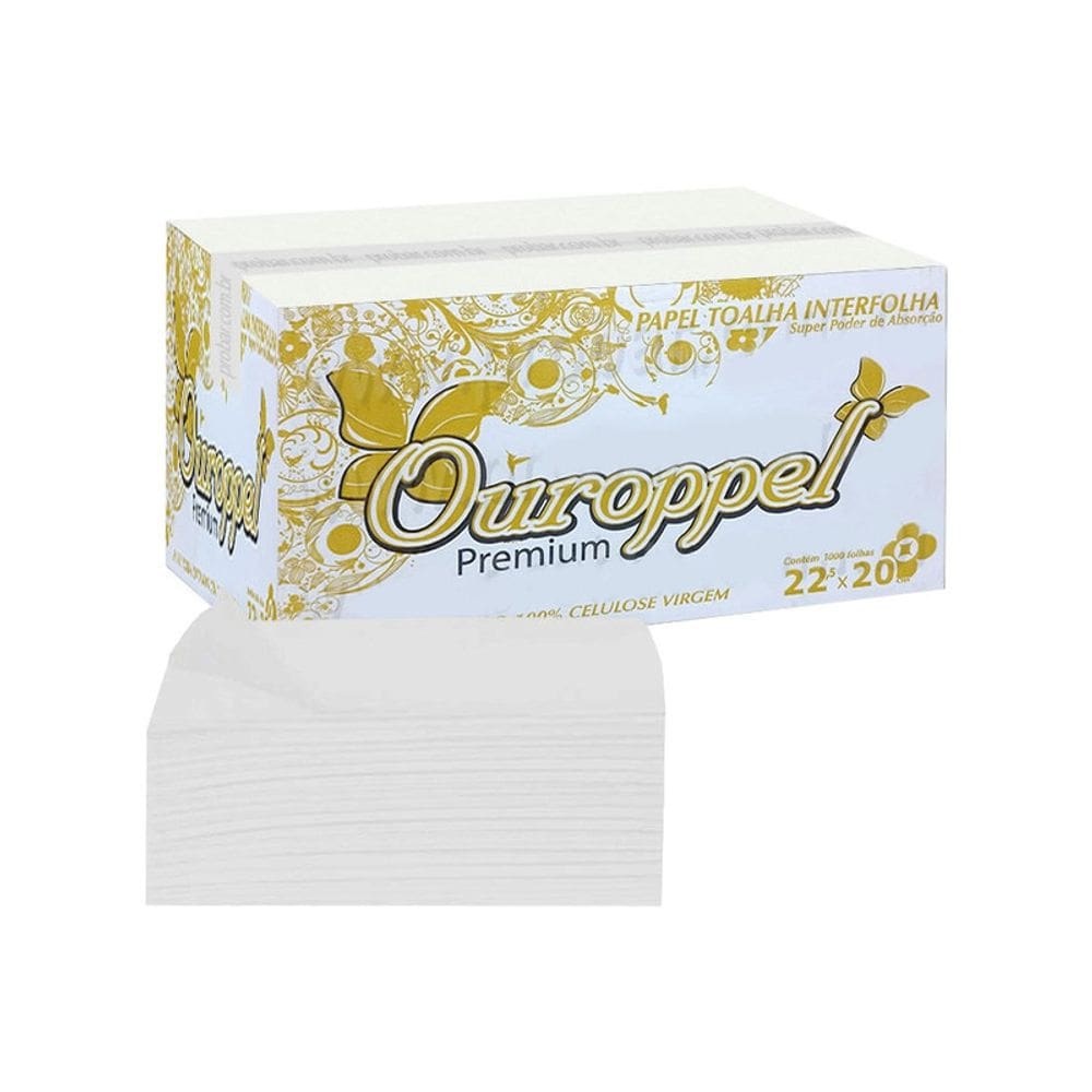 Papel Toalha Interfolha Ouroppel 22,5x20 com 4.800 Unidades