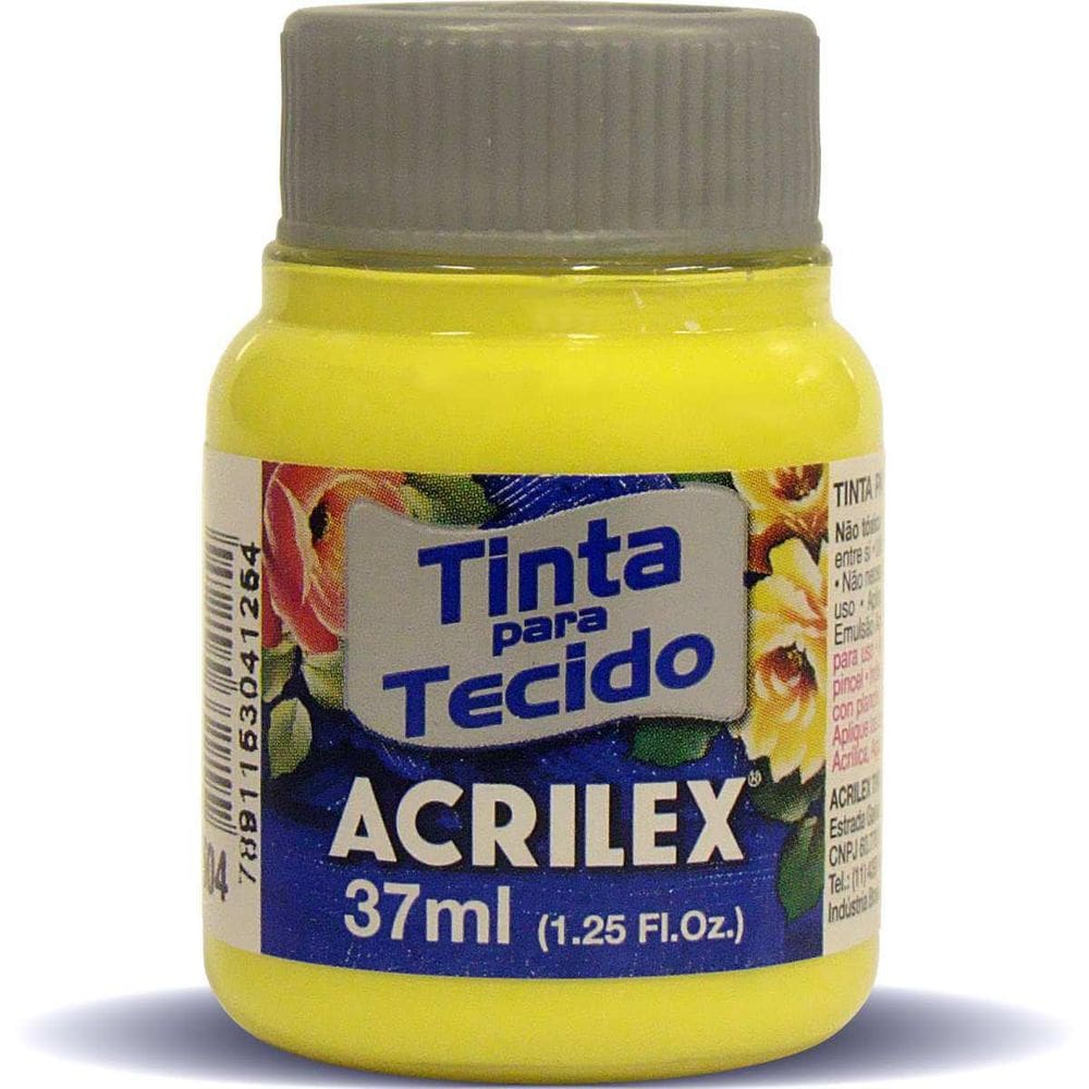 Tinta Tecido Fosca 037Ml Amarelo Limão
