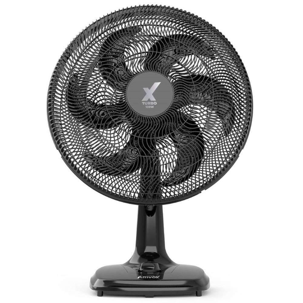 Ventilador de Mesa Amvox Turbo AMV 4126  Preto