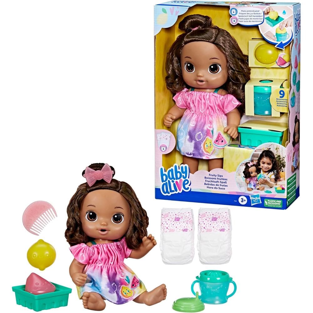 Boneca Bebê Com Acessórios - Baby Alive - Hora Do Suco F7357