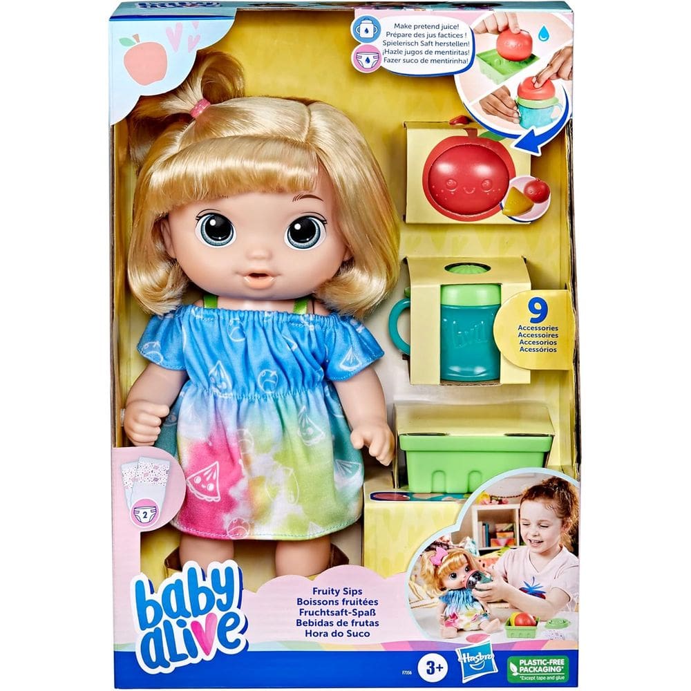 Boneca Baby Alive Hora Do Suco Loira Com Acessório Hasbro