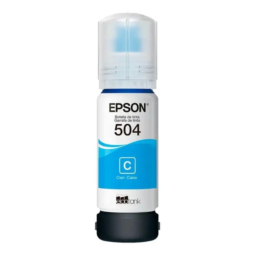 Refil Tanque Tinta Epson T504 Ciano - T504222-br
