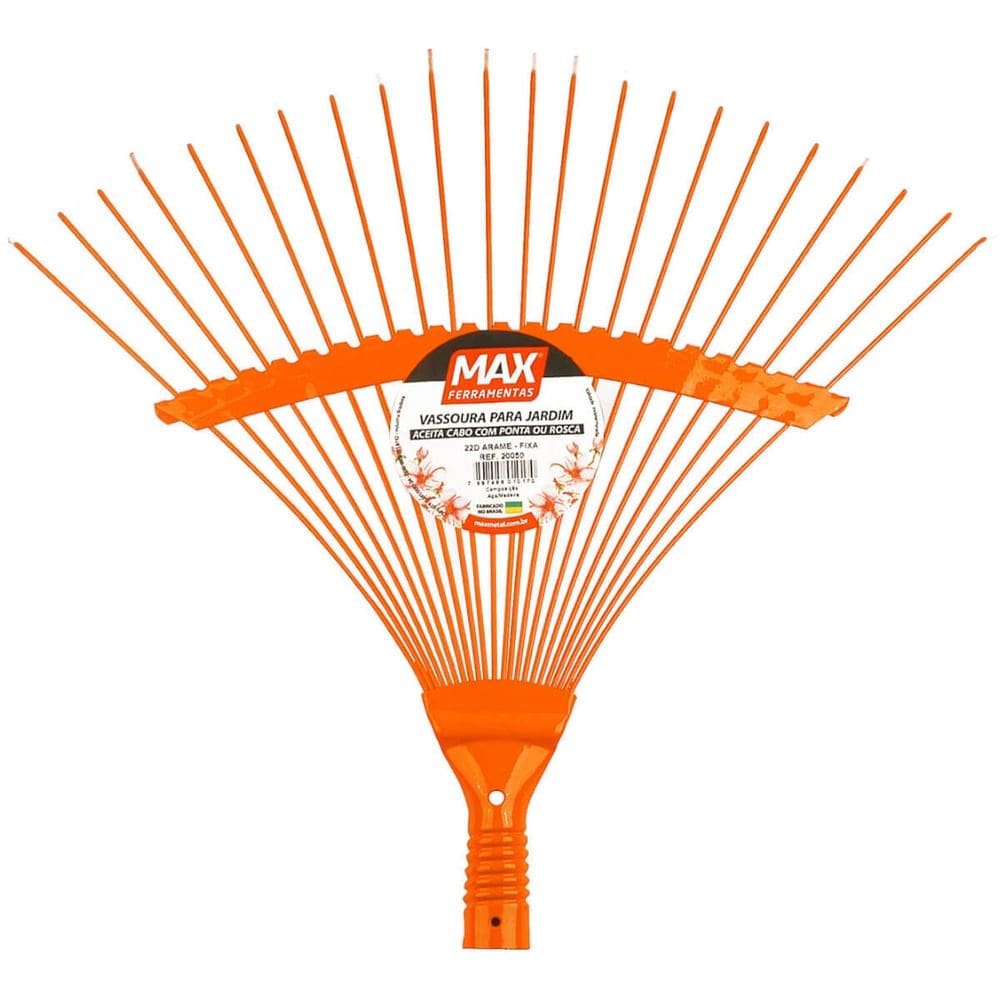 Vassoura de Arame Metálica 22 Dentes Fixa - 20050 - MAX