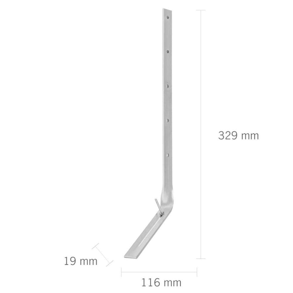 Suporte Prolongador Torcido de Calha De 19x329mm - ASTRA