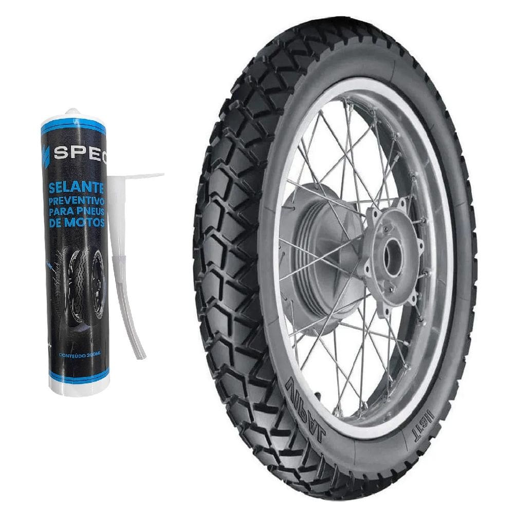 Pneu Trail 130/80-18 Vipal Tr300 66S + Selante Xre300 Teneré Lander 250