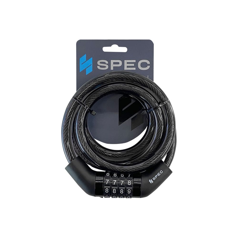 Cadeado Espiral Articulado Anti Roubo Furto Bike Moto 12X1500mm Com Segredo 4 Digitos Spec 1º Linha Importado
