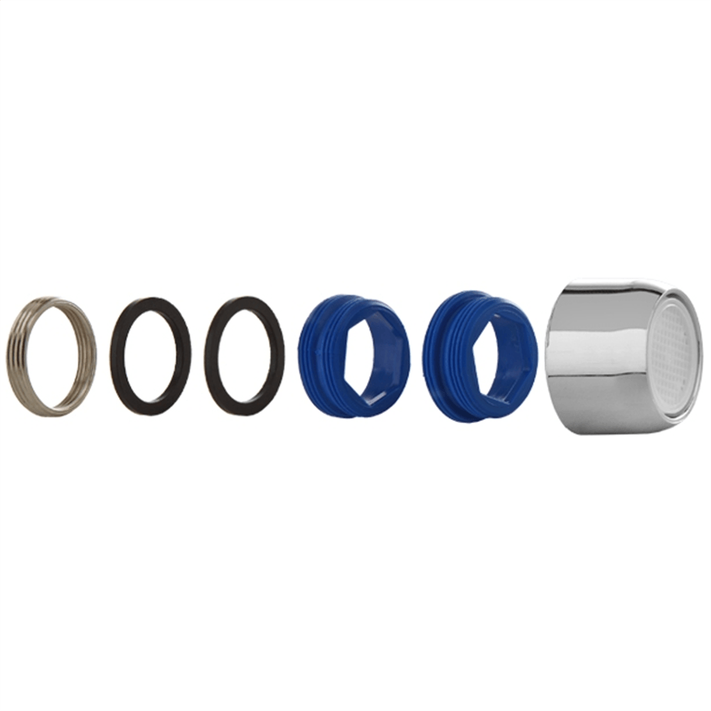 Arejador para Torneira de Latão Cromada com Tela Inox - 100601 - BLUKIT