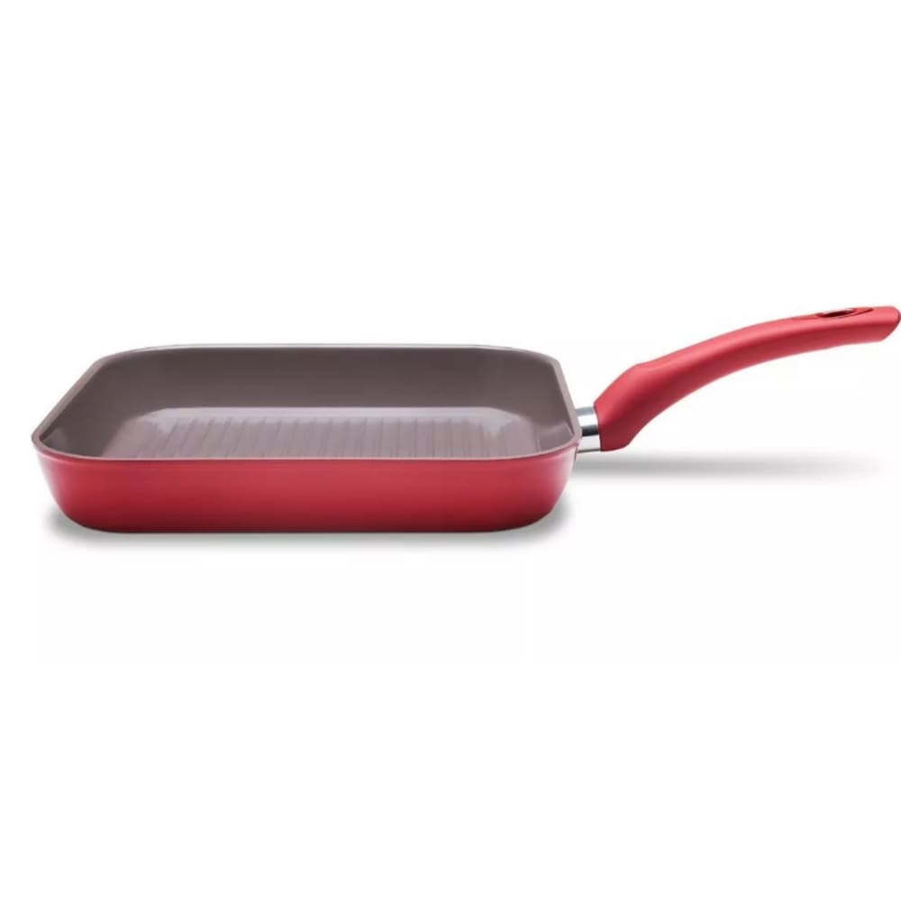 Grill Com Fundo De Indução Optima 26cm Vermelho Carmin Brinox