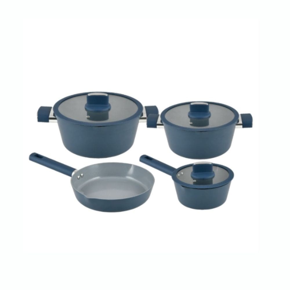 Jogo de Panelas Indução 4 Peças Azul Chicago Casambiente
