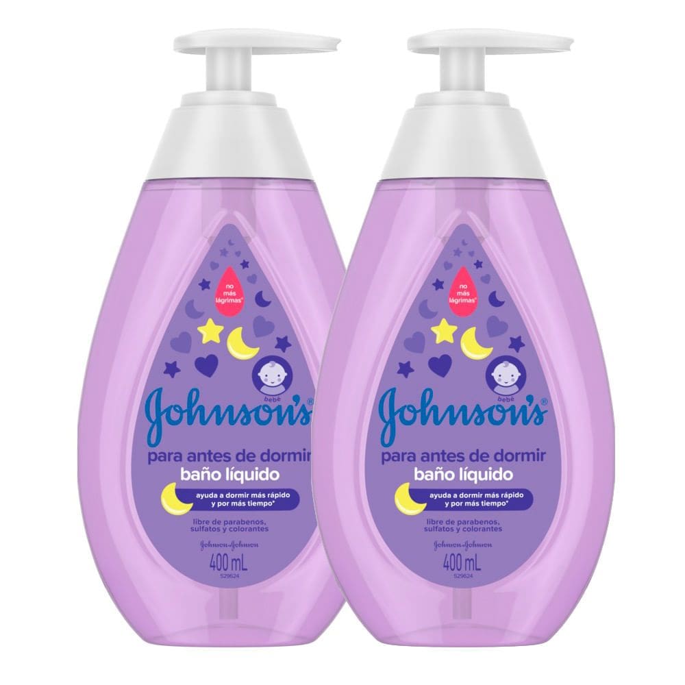 Kit 2 Sabonete Líquido Johnson`s Baby Hora do Sono 400ml