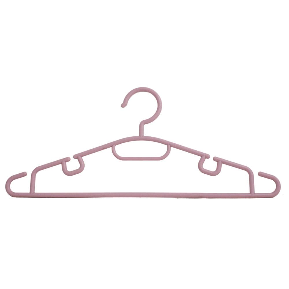 Cabides de Plastico Rosa Casita Kit 20 Unidades Grosso