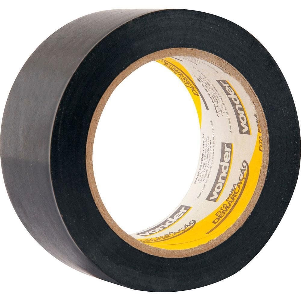 Fita de Demarcação 48mm x 30 Mts Preta - 10.65.504.371 - VONDER