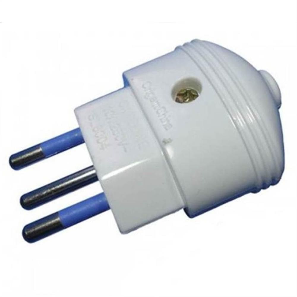 Plugue Desmontável 2P+T 10A - 7024 - KEY WEST