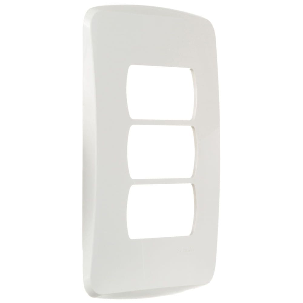 Placa 4x2 3 Postos Branca Miluz - S3B77130 - SCHNEIDER