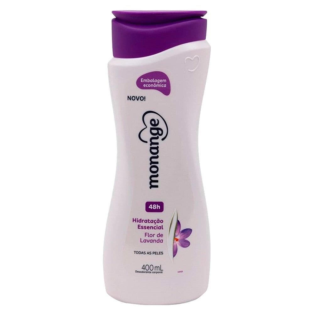 Hidratante Corporal Monange Hidratação Nutritiva Flor de Lavanda ação desodorante 400ml