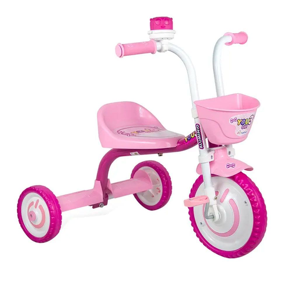 Triciclo Infantil Nathor You 3 Girl com Pedal