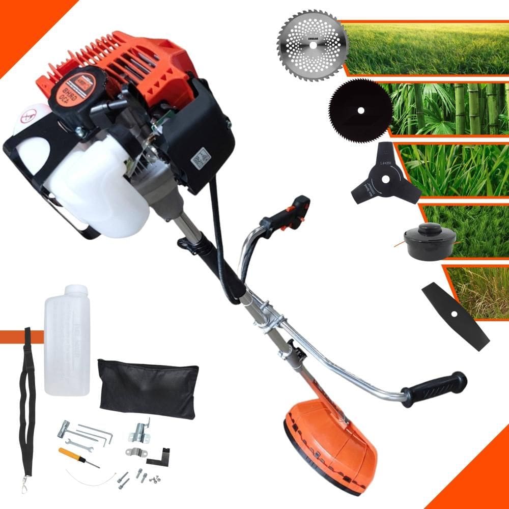 Roçadeira À Gasolina Terra GRHB430 Bipartida 43cc 12000rpm Completa C/ Carretel + Lâmina Facão + Lâmina 3 Pontas + Lâmina 40 Dentes + Lâmina 80 Dentes