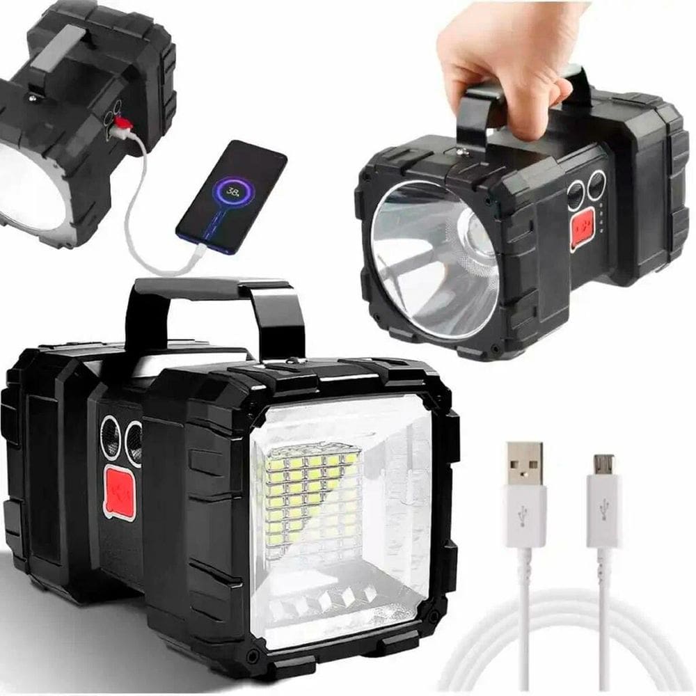 Lanterna Led Recarregável Multifuncional Potente