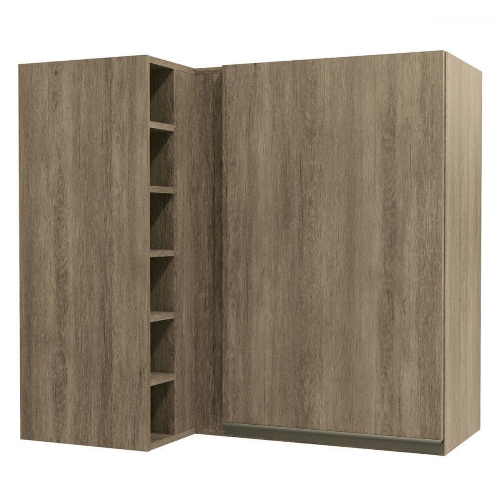 Armário Aéreo Cozinha 98 Cm Mônica 1 Porta Nogal - Kappesberg