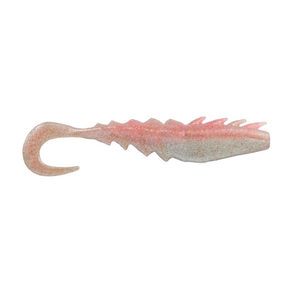 Isca de pesca Berkley Nemesis Prawn Curl Tail 13 cm Flamingo