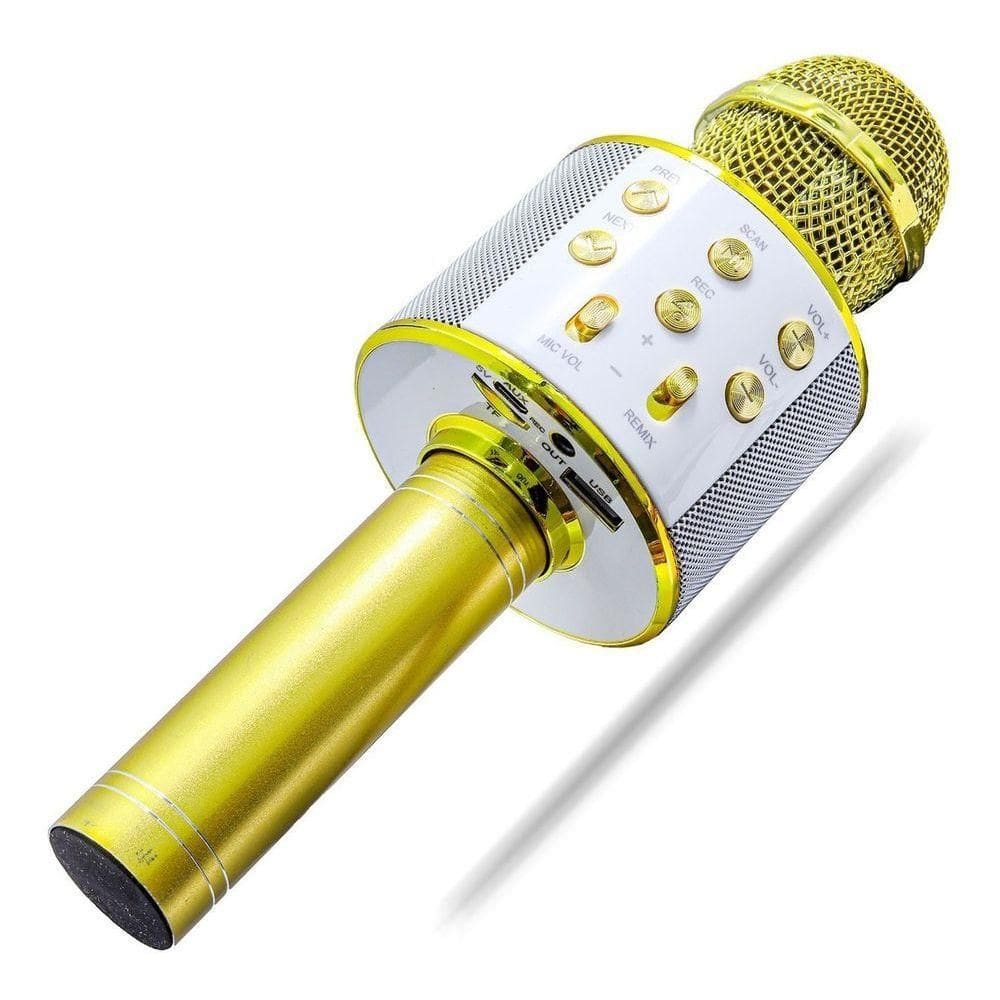 Microfone Bluetooth Karaoke Sem Fio Youtuber Reporter