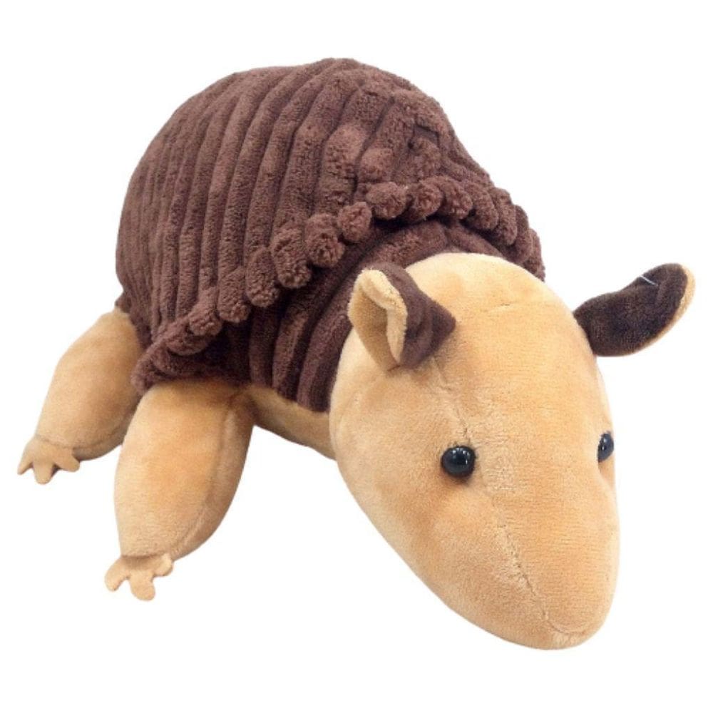 Tatú Pelúcia Marrom 30 Cm Comprimento