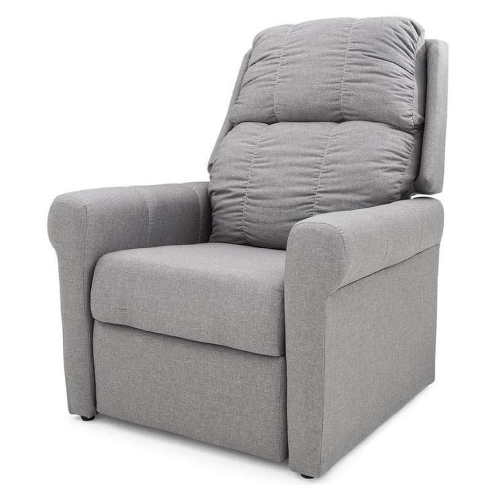 Poltrona Reclinável MH-3601 Herval Estofada Linho Cinza AA