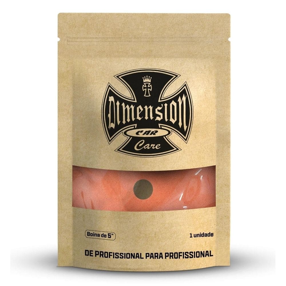 Boina De Espuma Laranja Refino 6 Polegadas Dimension