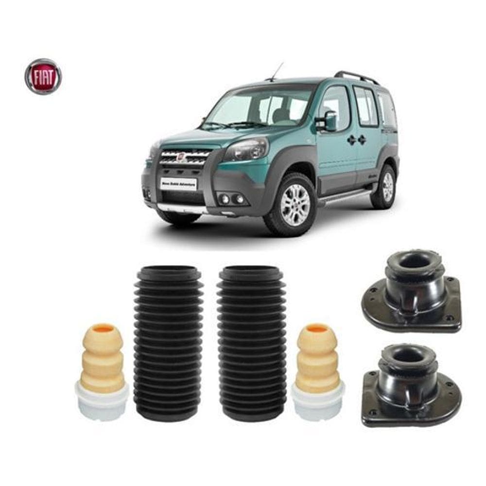 Kit Batente Amortecedor Dianteiro Fiat Doblo 02 / ...