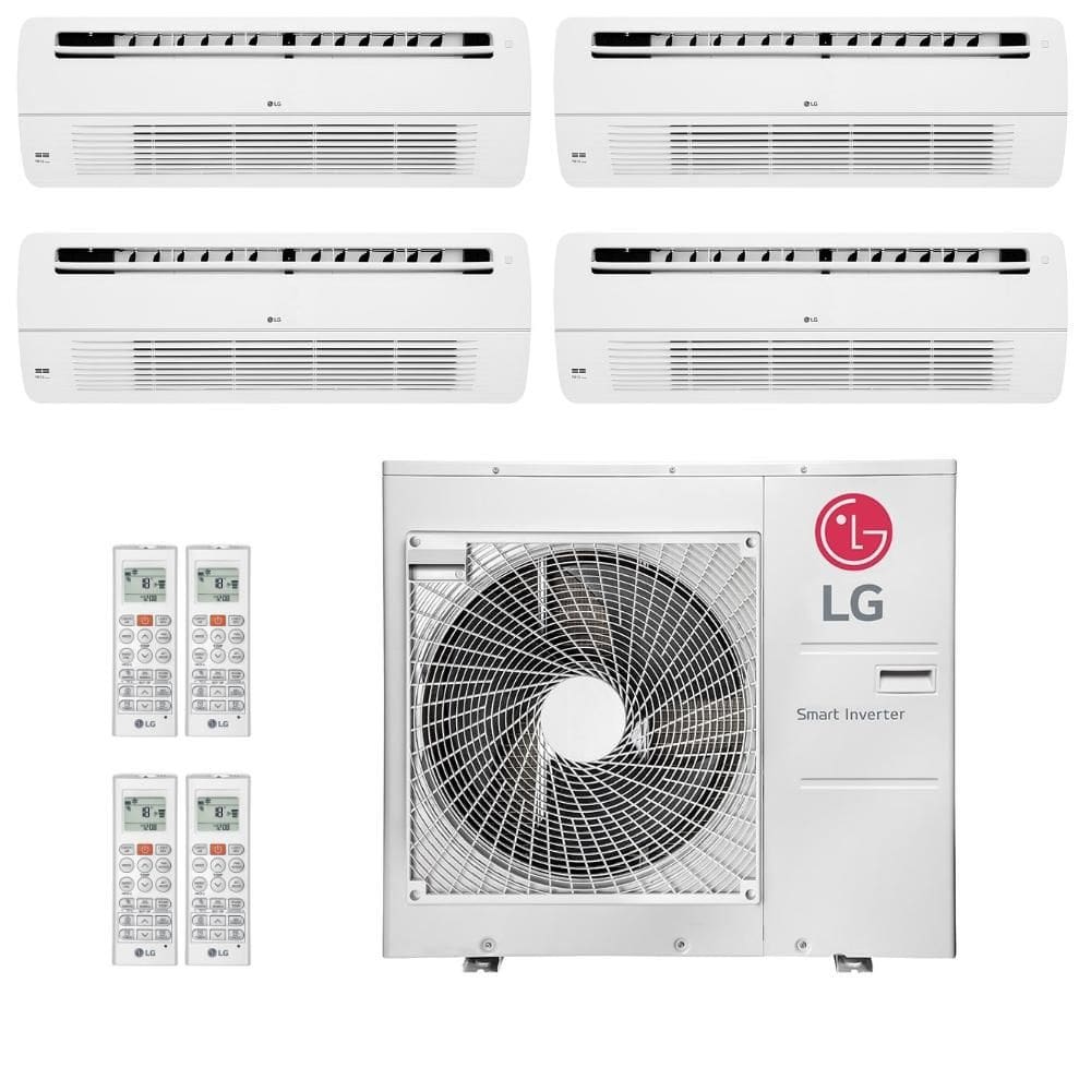 Ar-Condicionado Multi Split Inverter LG 30.000 (4x Evap Cassete 1 Via 12.000) Quente/Frio 220V  R-32