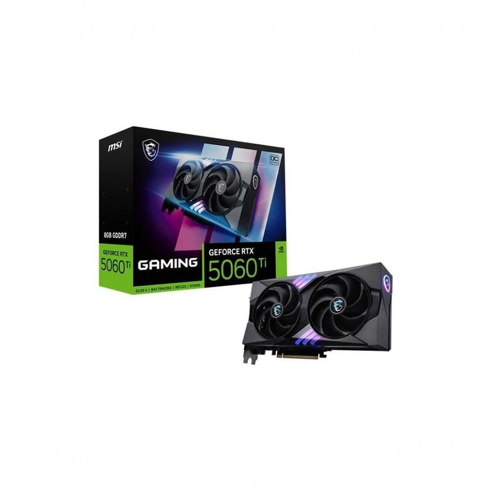 Placa De Video Msi Geforce Rtx 5060 Ti Gaming Oc 8g Gddr7 128 Bits - 912-v536-026