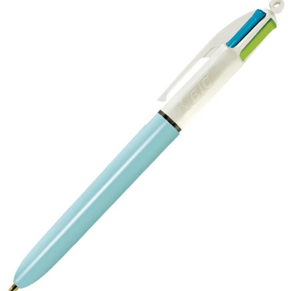 Caneta Esferográfica Bic 4 Cores Refresh Azul