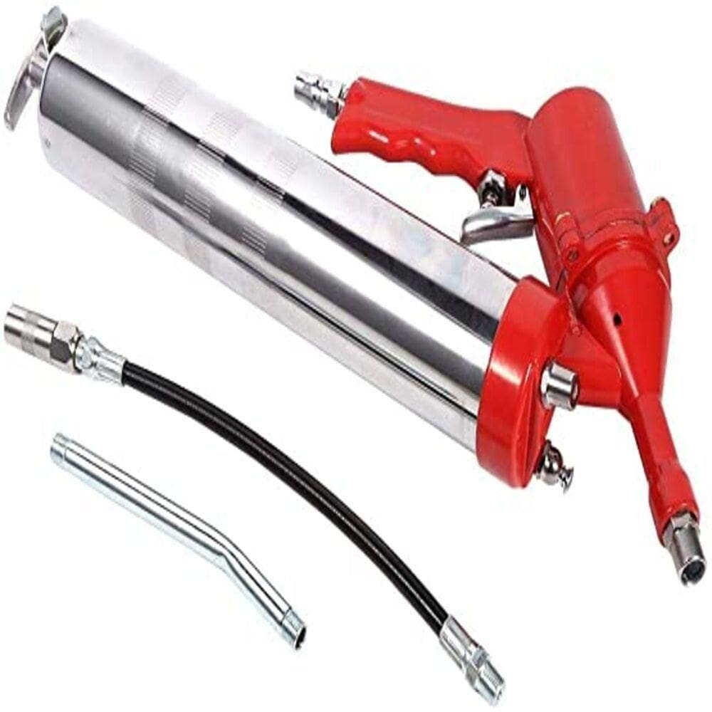 Engraxadeira Pneumatica Bomba Graxa Lubrificador Com Acessorios E Mangueira Flexivel