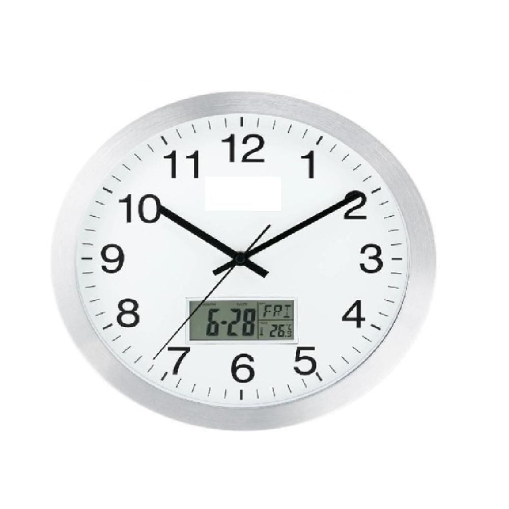 Relogio Parede Completo Termometro Digital Calendario Despertador Escritorio Sala Escritorio