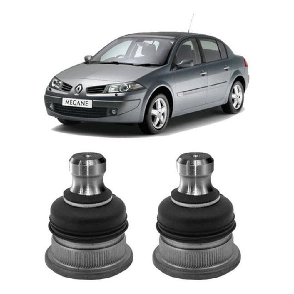Kit 2 Pivô Inferior Suspensão Dianteira Megane 07 2008 09 10