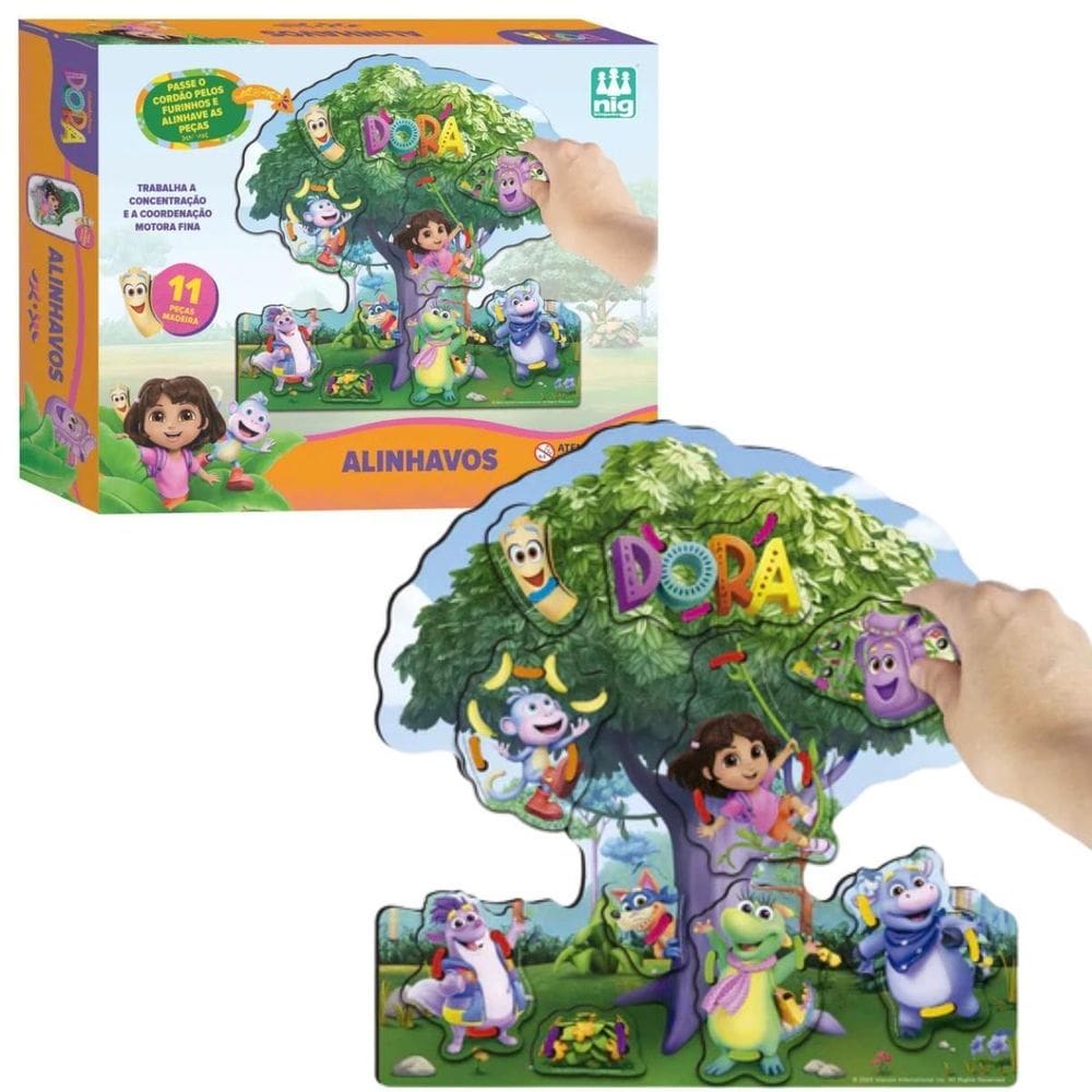 Alinhavos Dora Aventureira Jogo Educativo 0341 Nig Brinquedo