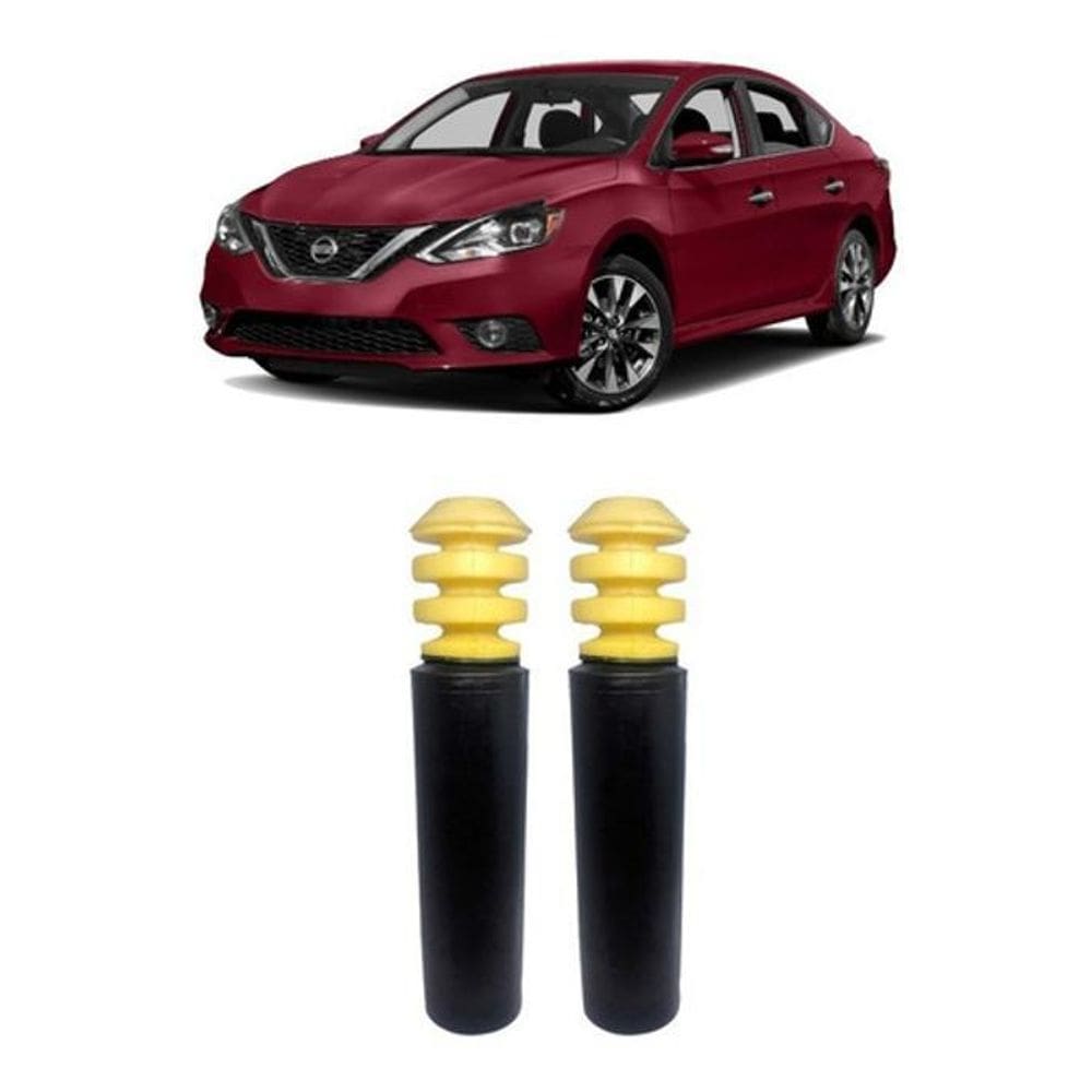 Par Batente Coifa Amortecedor Traseiro Sentra 2017 2018 2019