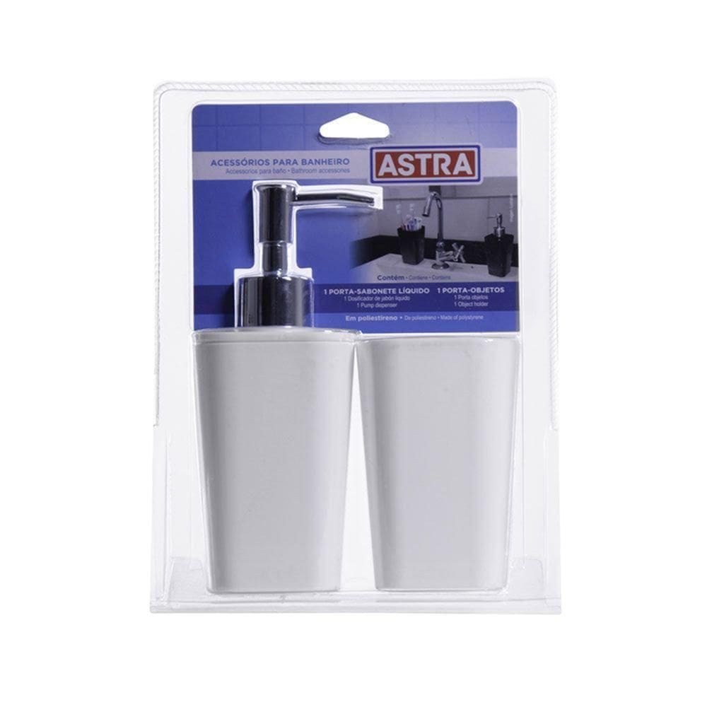 Kit Acessorios Para Banheiro Branco