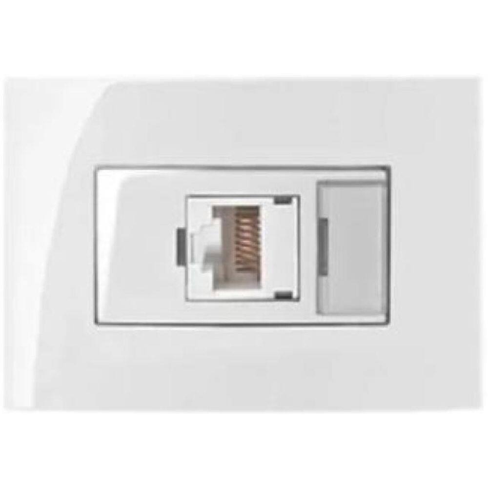 5 Pc Tomada Para Moveis Margirius Rj45 Branca Informática C