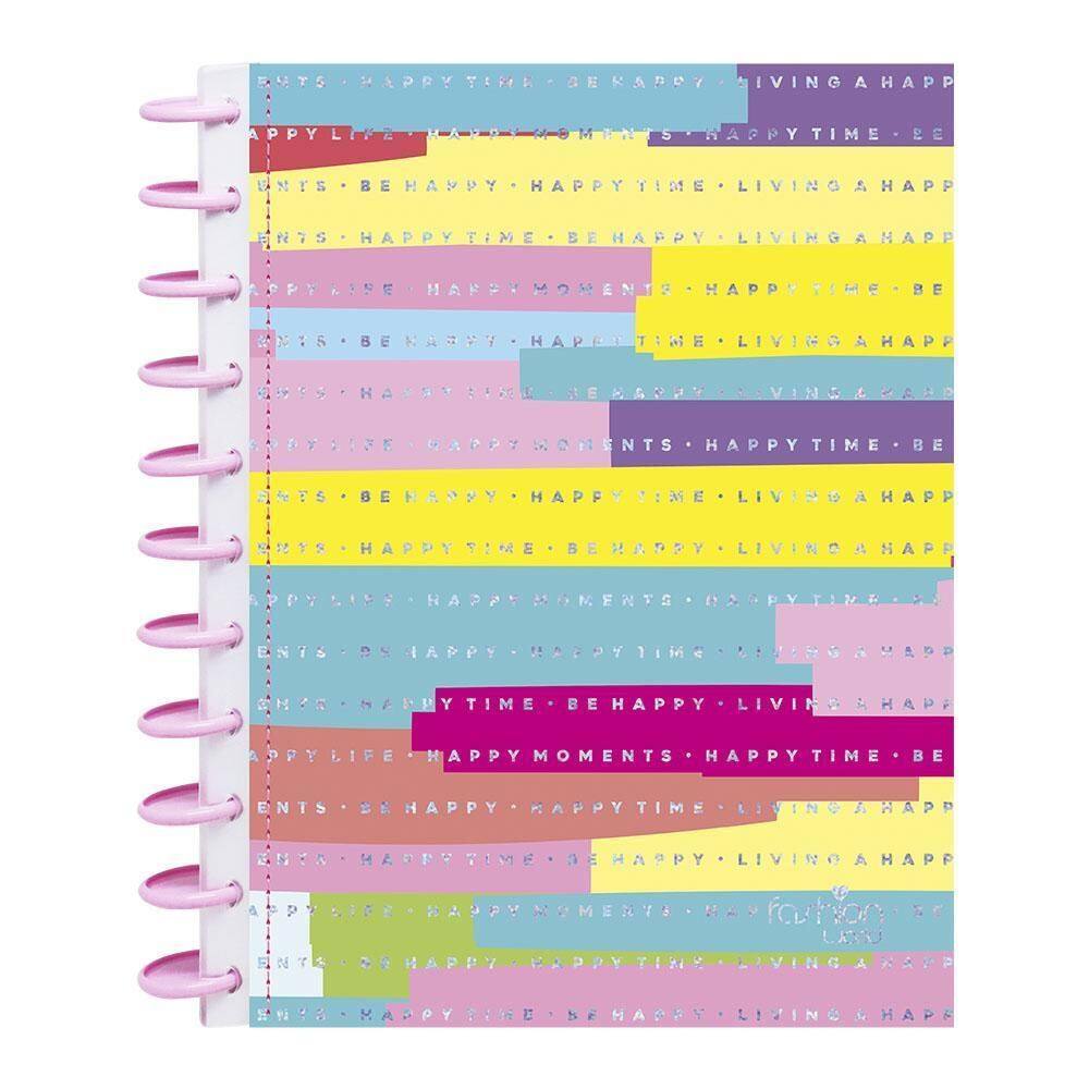 Caderno Universitário 10 Máterias 160Fls Kitdisc Happy Kit